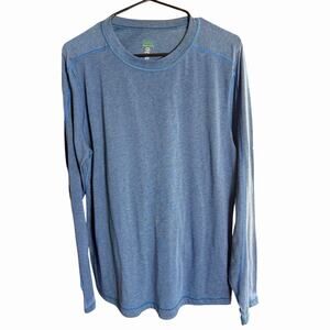 Stio Men's L/S Shirt Blue Sz Medium Hiking Outdoors Casual Athleisure Athletic
